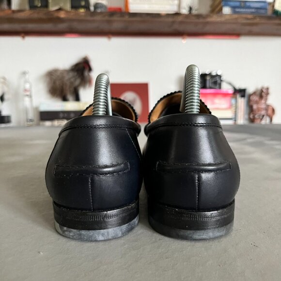 Gucci Leather Bamboo Horsebit Slide Loafers Slip Ons - Picture 4 of 10